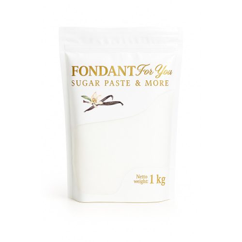 Fondant For You  - Weiße Farbe, Vanille-Geschmack 1 kg
